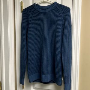 Hollister men S small blue woven sweater NEW
